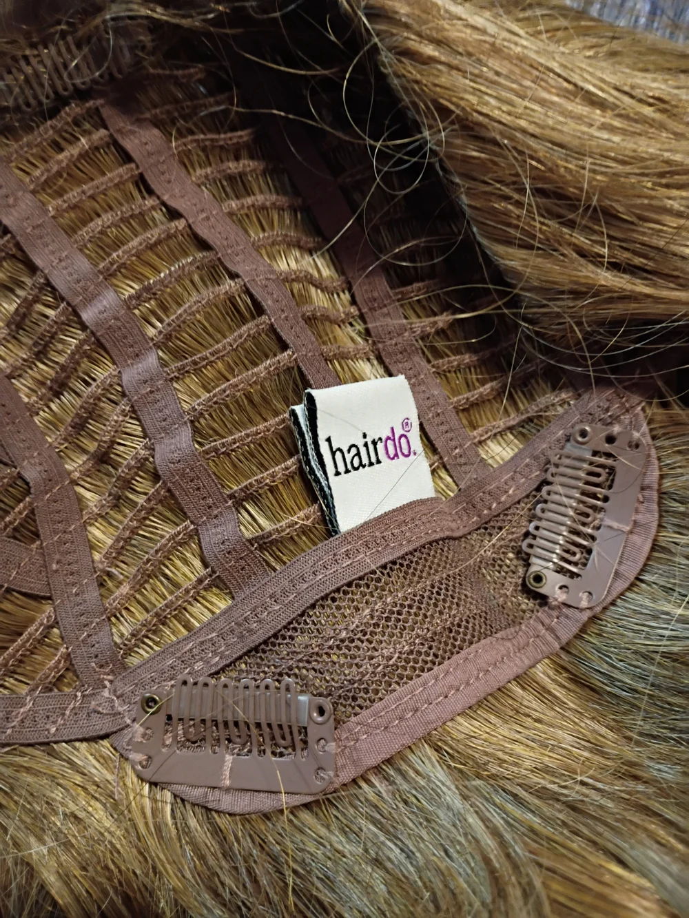 HAIRDO. Curly Clip-In Hairpiece -Light Brown Blonde